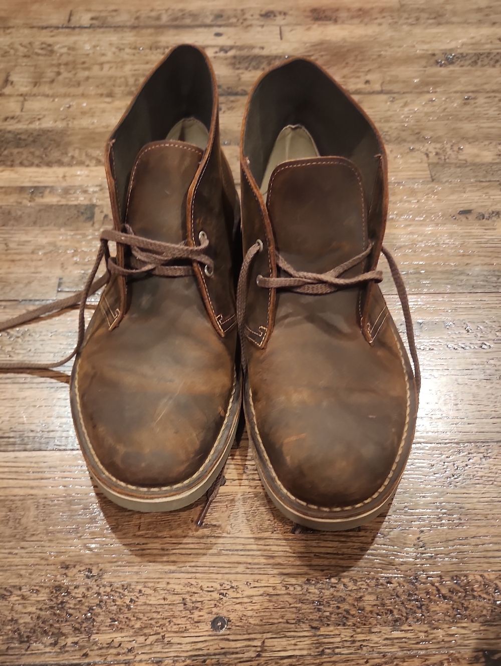 Clarks Men's Dark Brown Leather Chukka Boots
